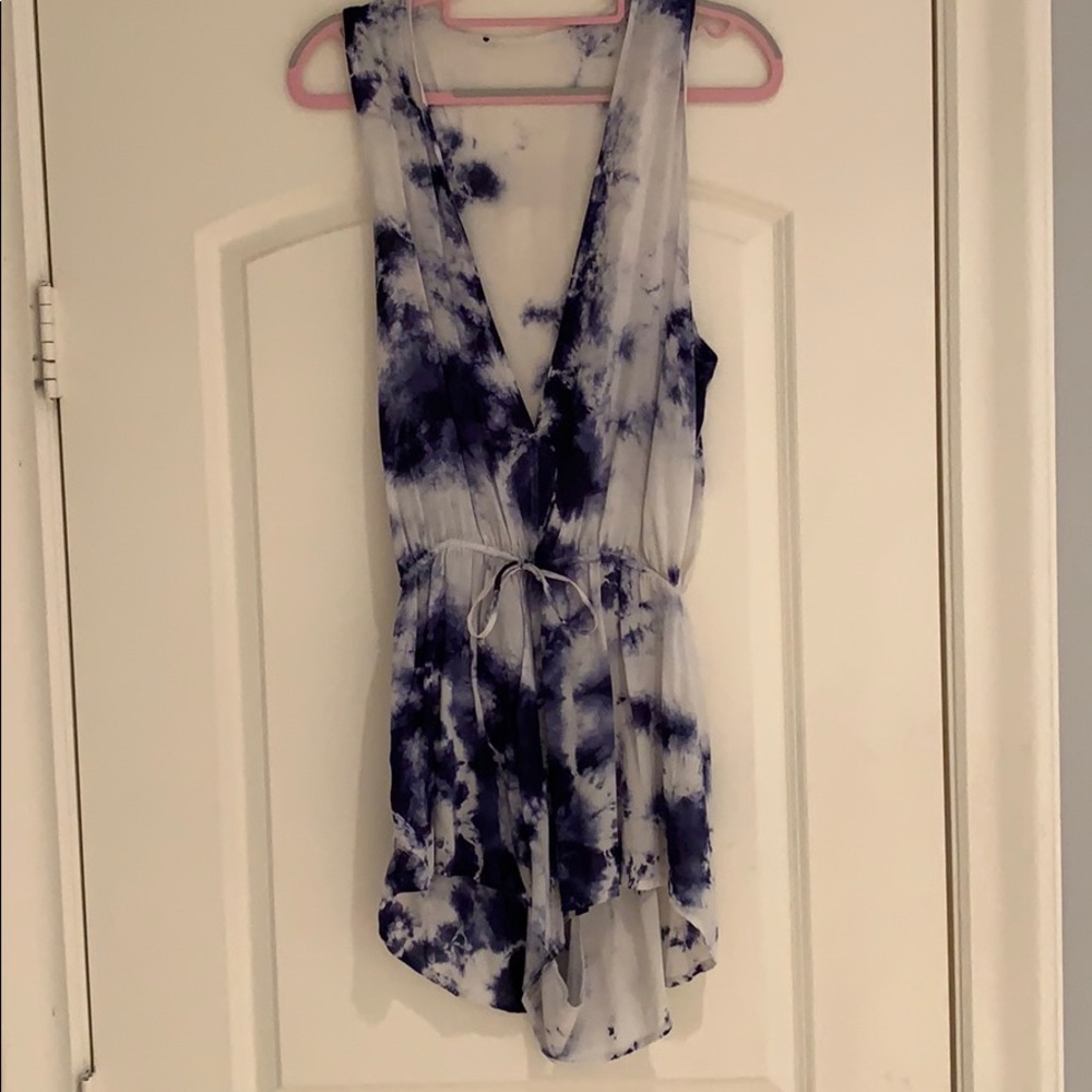 Planet Blue tie dye romper